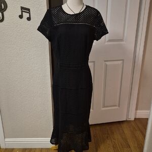 Banana Republic Black Midi Dress